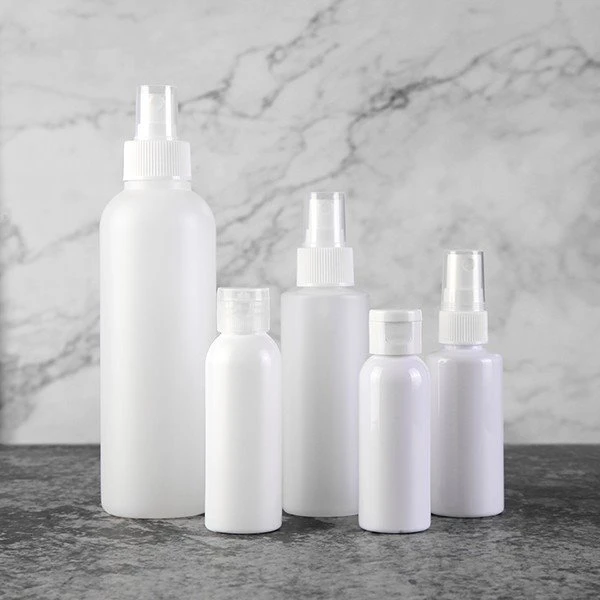 HDPE white bottle with sprayer