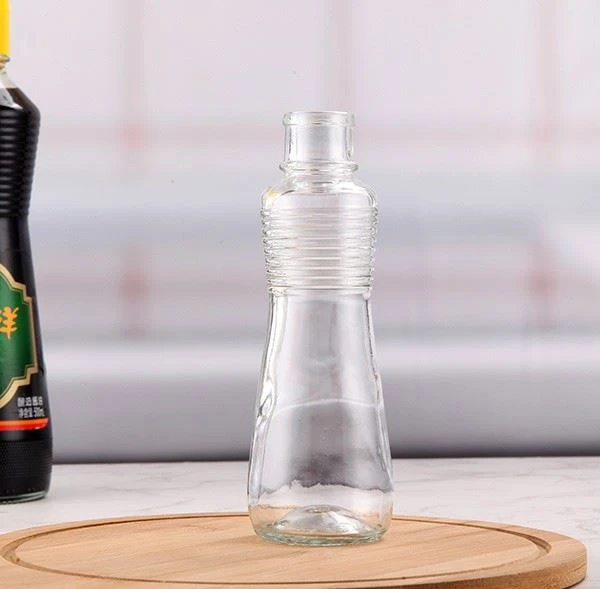 120ml Empty Glass Sesam, Soy Sauce Bottle With Plastic Cap