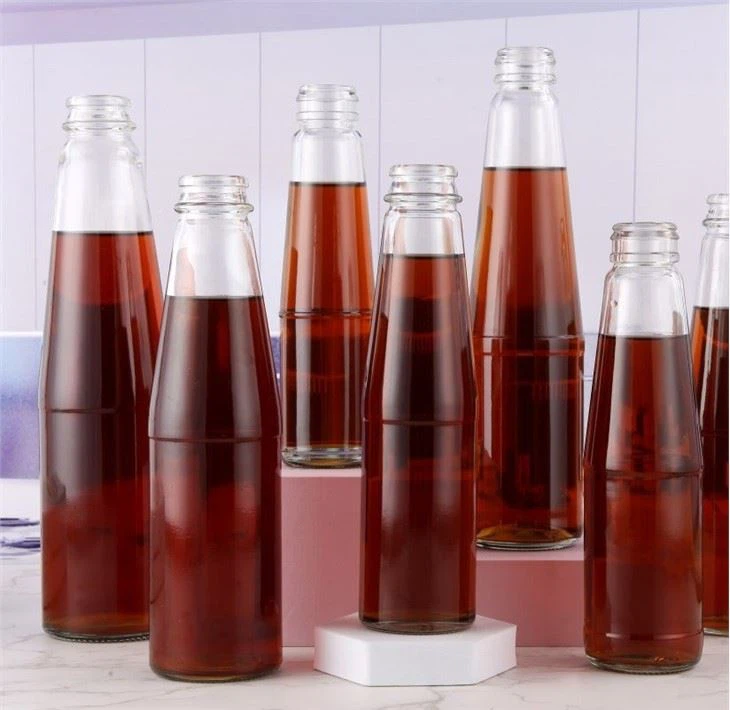 300ml Glass Bottle Spice Bottle For Sauce, Oil Bottle With Cap