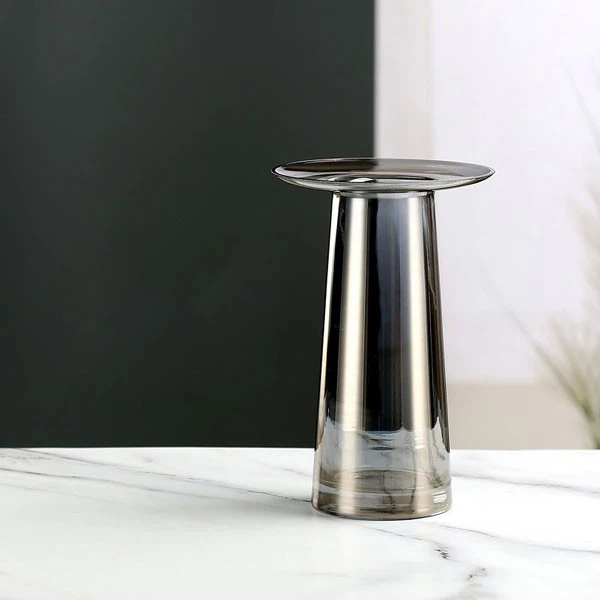 Flat Simple Glass Vase