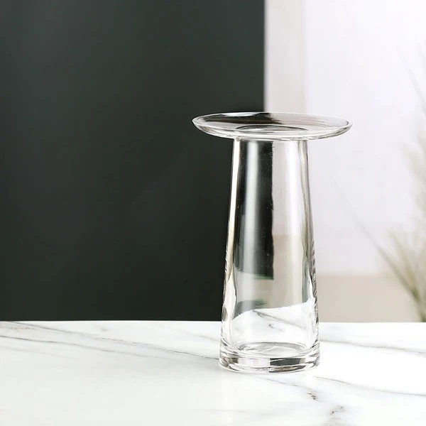 Flat Simple Glass Vase