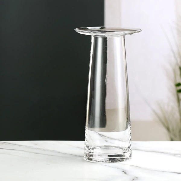 Flat Simple Glass Vase