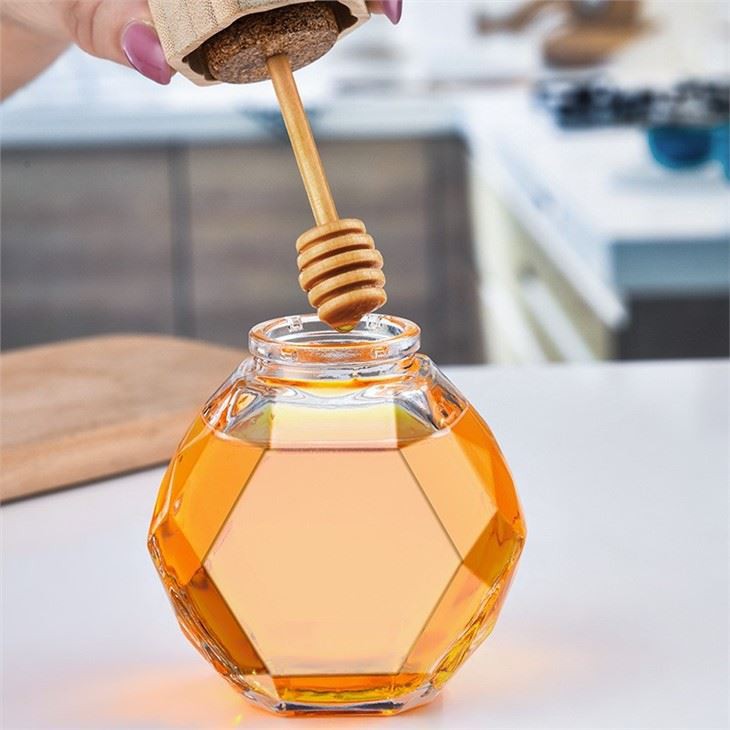 Hexagon Honey Jar