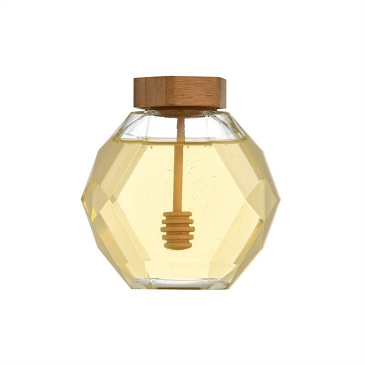 Hexagon Honey Jar