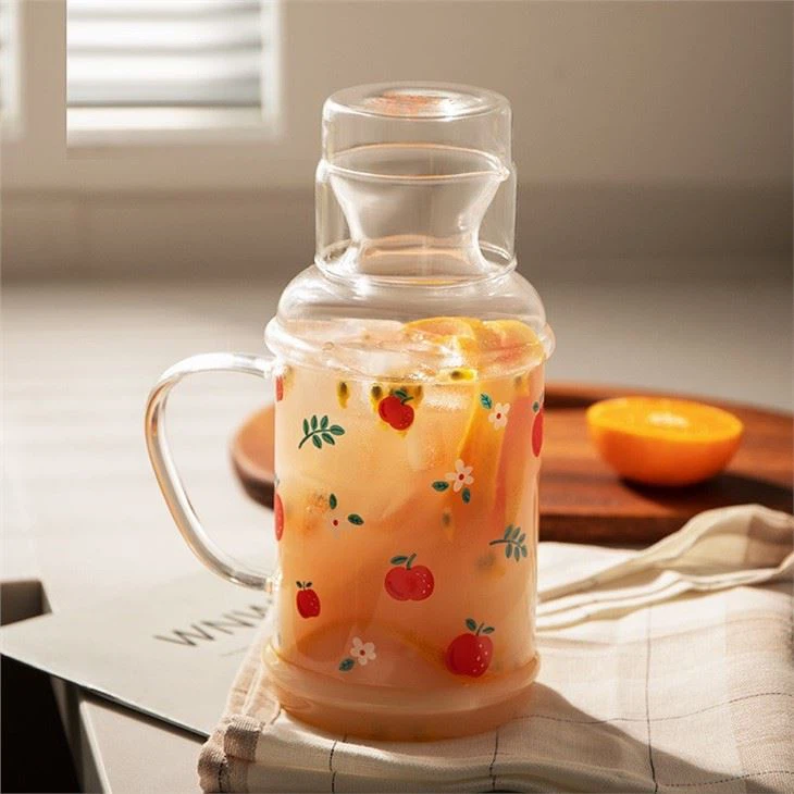 Printed Glass Water Bottle
