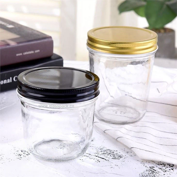 Round Glass Jam Jar
