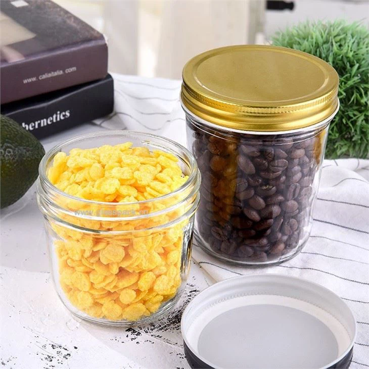 Round Glass Jam Jar