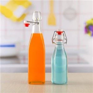 Glass Beverage Bottle Swing Top Cap
