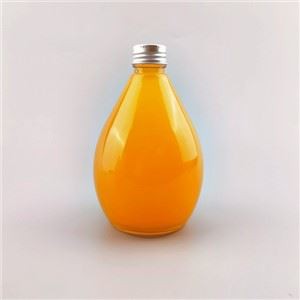 Shaped Glass Beverage Bottle