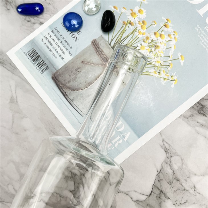 Cylinder Glass Liquor Bottles