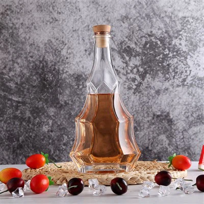 Shaped Glass Bottle For Whisky