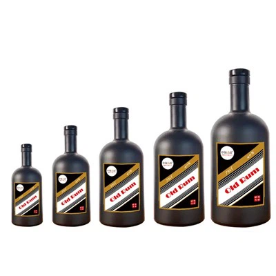 Black Glass Nordic Bottle