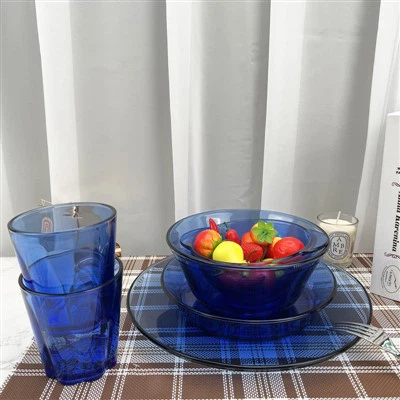 High Borosilicate Cobalt Blue Glassware Set