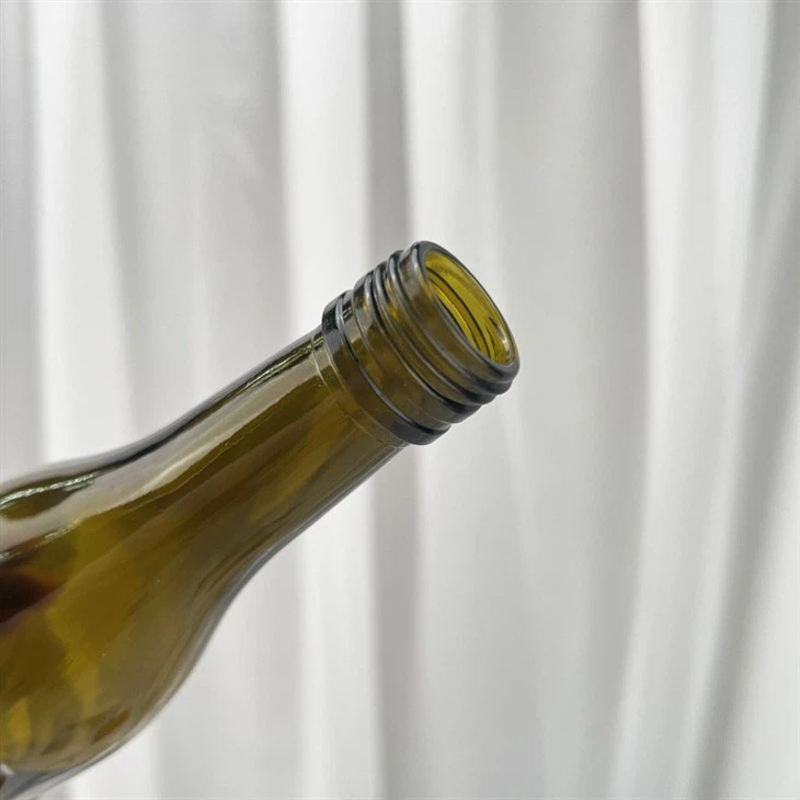 Mini 187ml/6oz Dark Green Empty Champagne Wine Bottle With ROPP Cap Finish