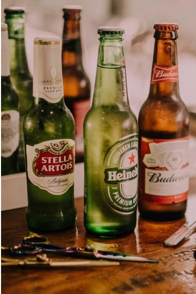 glass beer bottle glass beer bottle