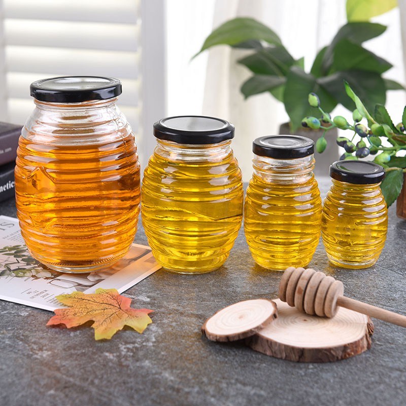 glass honey jar set glass honey jar set