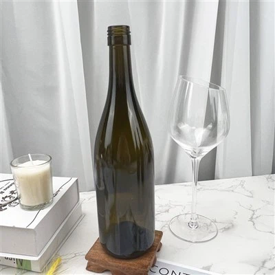 Glass Burgundy Bottles 750ml Ropp Finish