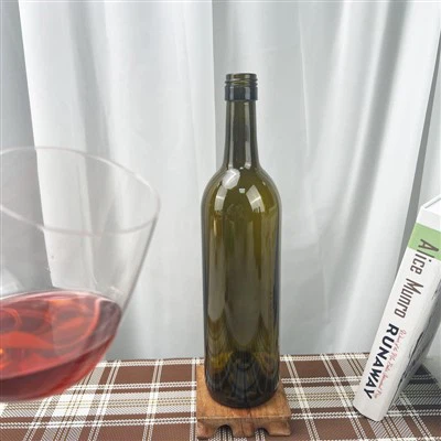 750ml Glass Bordeaux Bottles With Screw Finish
