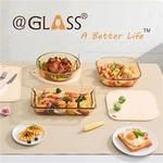 Amber Borosilicate Glass Baking Dish